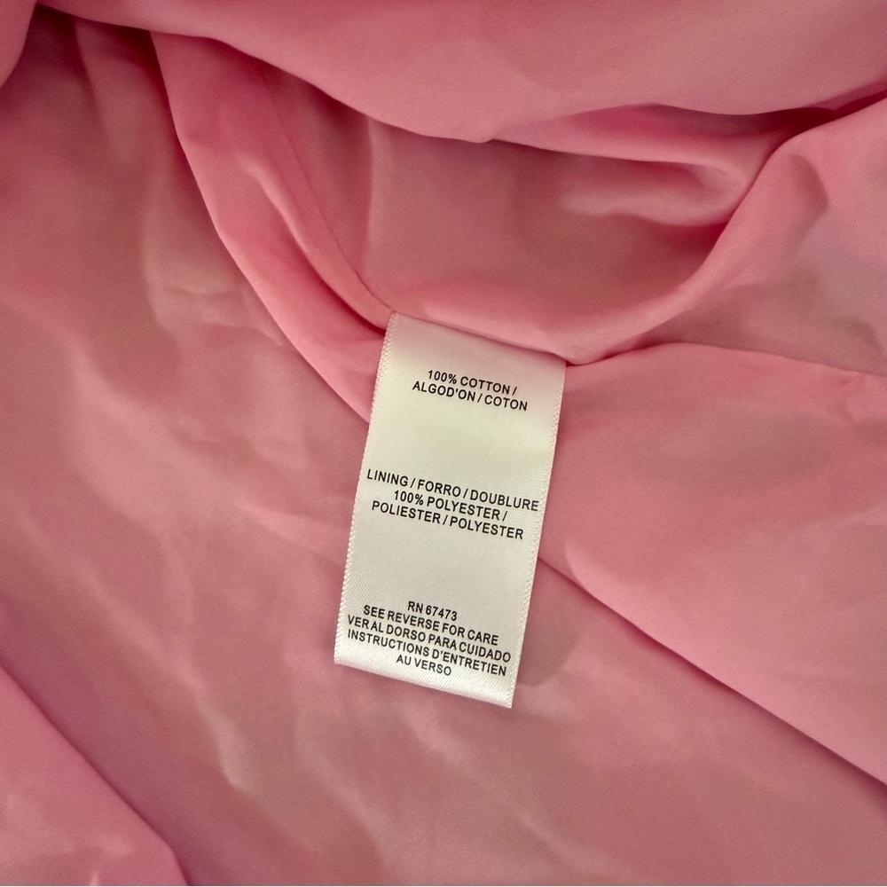 NEW Taylor Large Pink Tropical Floral Tiered Sleeveless Cotton Dress - Picture 3 of 9
